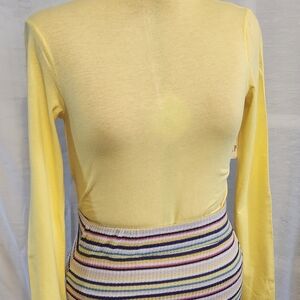 Yellow Long Sleeve Top